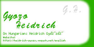 gyozo heidrich business card